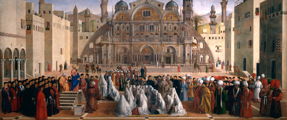Predica di San Marco in una piazza di Alessandria d’Egitto Gentile Bellini e Giovanni Bellini